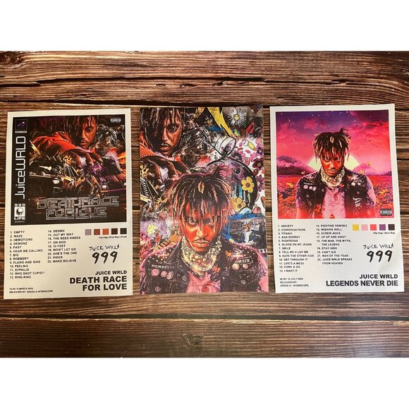 Juice Wrld Canvas Posters 8X12 Set of 6 (SKU: 57MI) - Picture 5 of 6